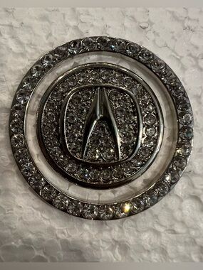 ACURA Bling Black Car Auto Start Stop Push Button Engine Ignition Ring Cap Cover